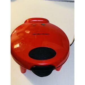 Hamilton Beach Red Quesadilla Maker #25409 Sandwich Type ST25 Comfort Food